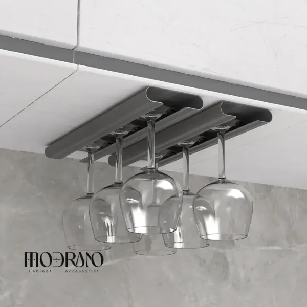 رک پریمیوم جا گیلاسی رنگ قهوه 300mm