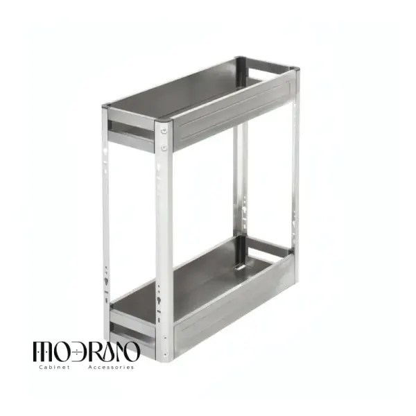 سوپر جا بطری زیر صفحه استیل دو طبقه